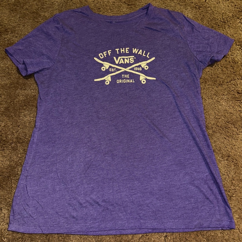 Vans Heather Purple Tee with Logo
